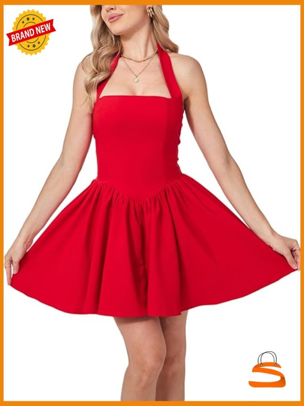 Halter Mini Dress Backless Corset Short Club Party Dresses Bodycon